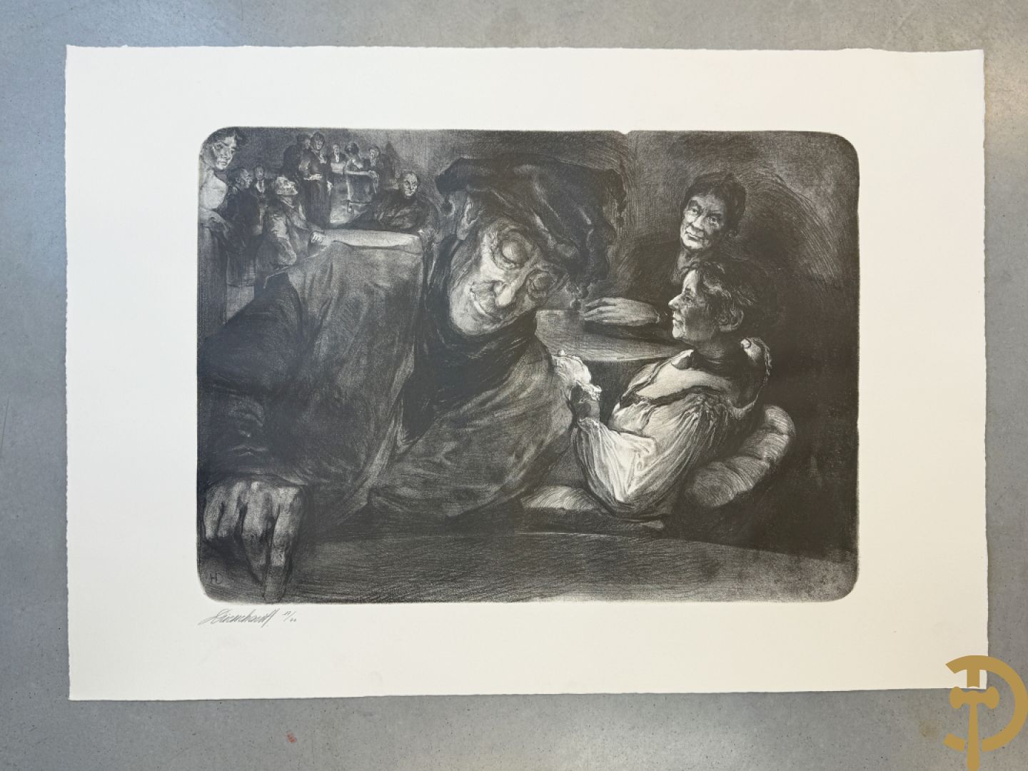 DRIESSCHAERT H. get. Kunstmap met 15 lithografieën met inleidend woord van Gaby Gyselen - 17/40 + DRIESSCHAERT getekend 