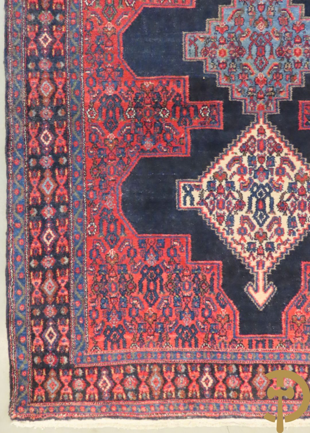 Perzisch handgeknoopt tapijt Senneh + Oosters handgeknoopt Bidjar + Oosters handgeknoopt tapijt Senneh