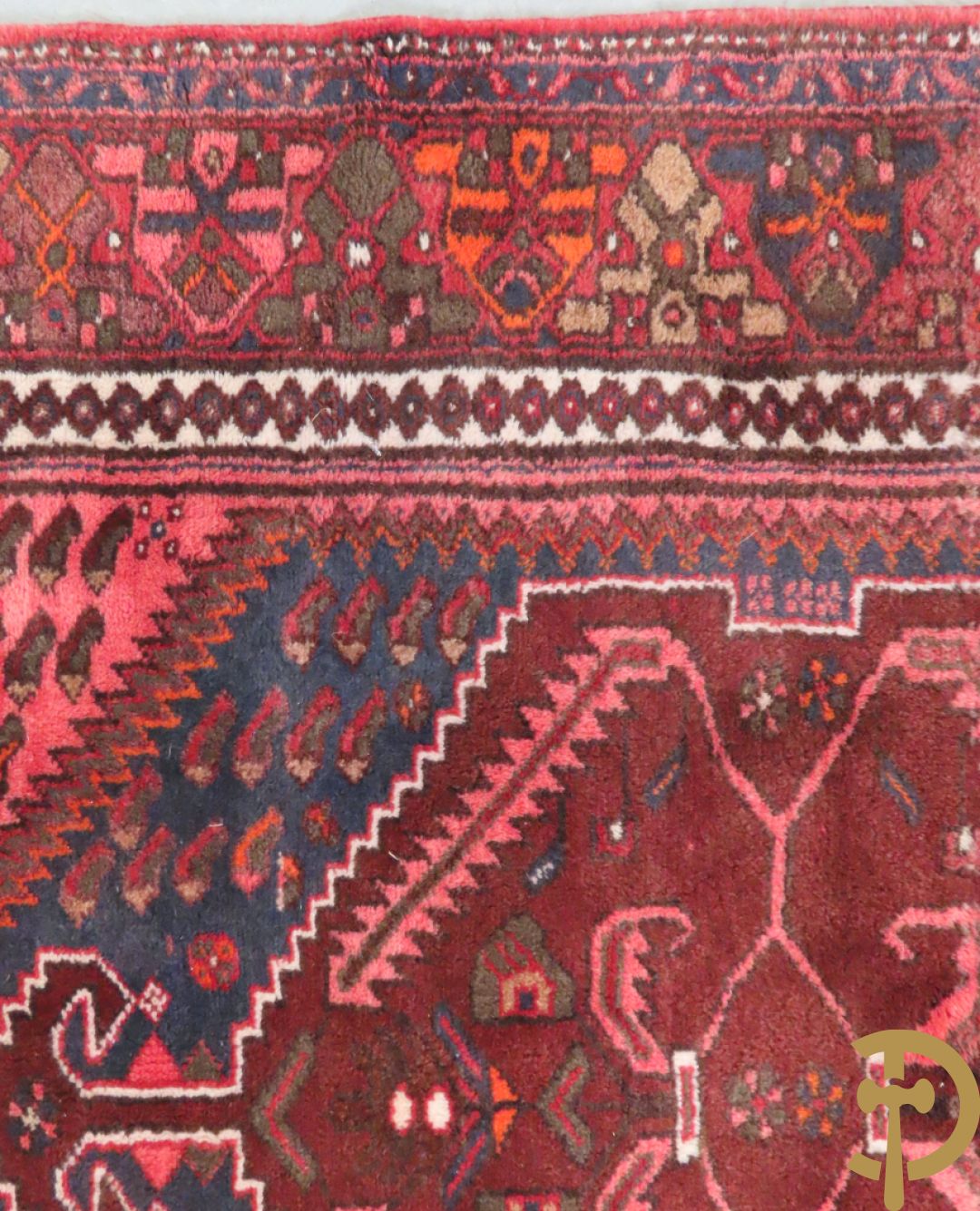 Twee oosterse handgeknoopte tapijten Hamadan