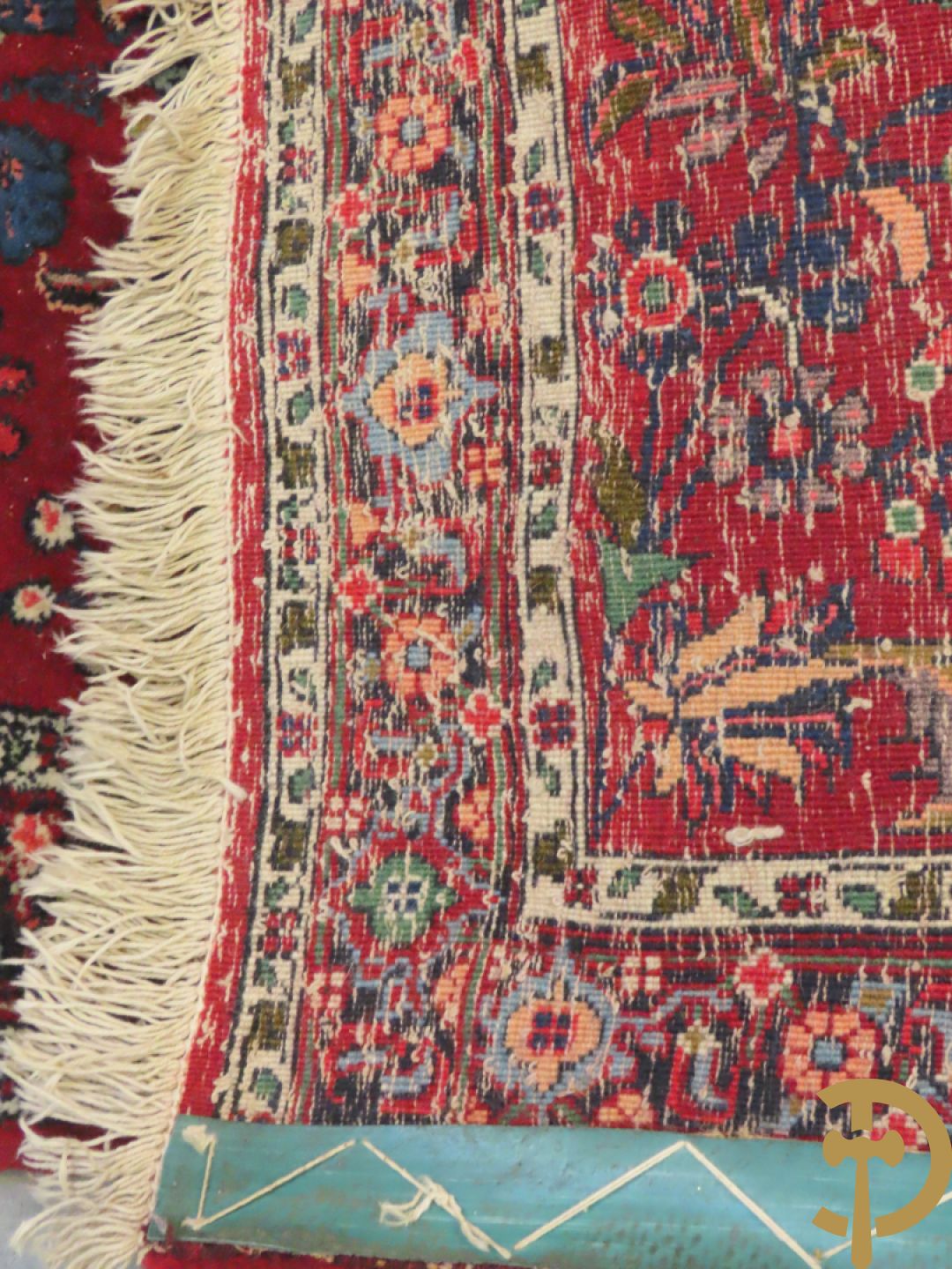 Vier Perzische kleine oosterse handgeknoopte tapijten w.o. 1 Bidjar en 3 Hamadan