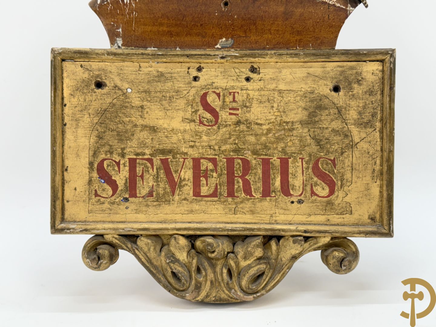 Gepolychromeerde houtsculptuur 