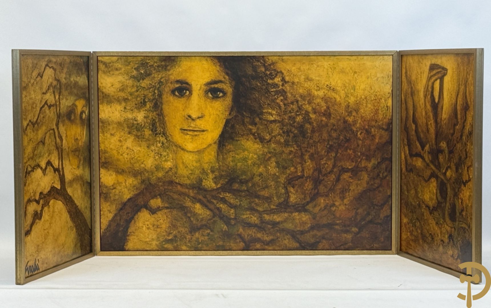 GRABA getekend - Triptiek : Binnenkant 