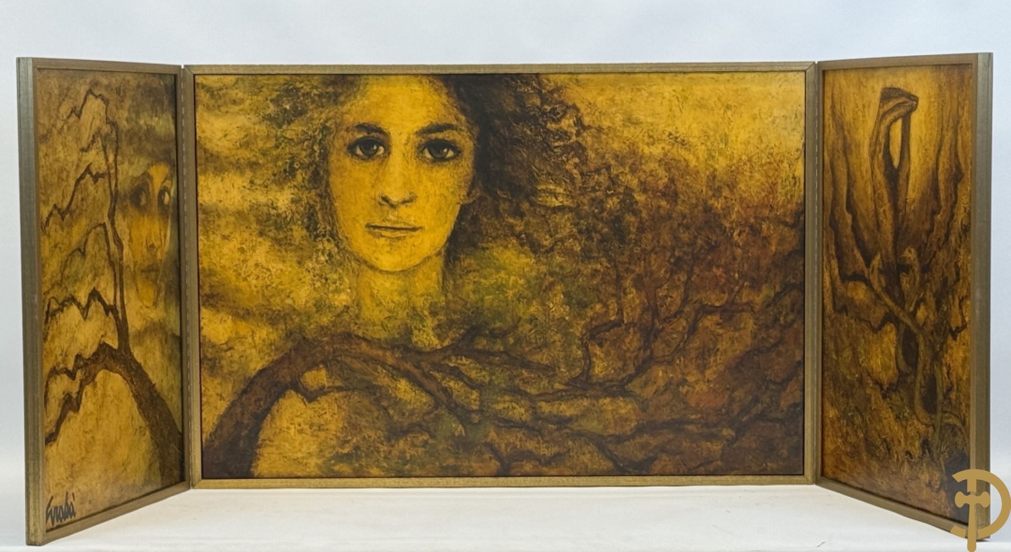 GRABA getekend - Triptiek : Binnenkant 