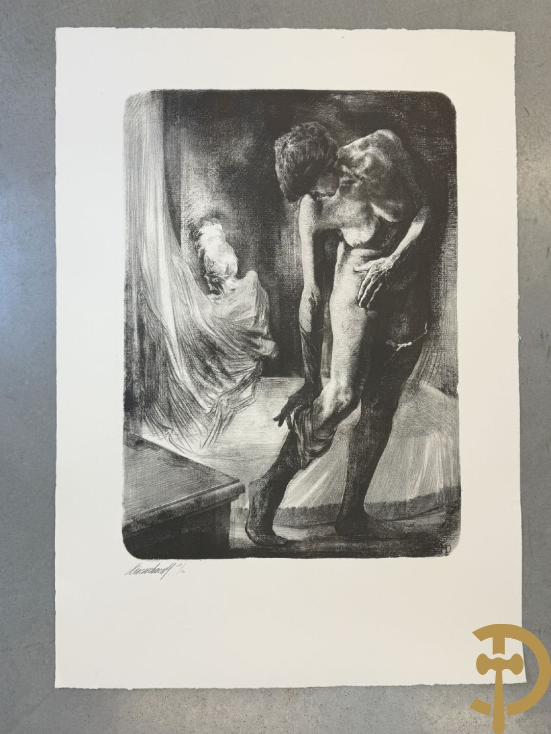 DRIESSCHAERT H. get. Kunstmap met 15 lithografieën met inleidend woord van Gaby Gyselen - 17/40 + DRIESSCHAERT getekend 