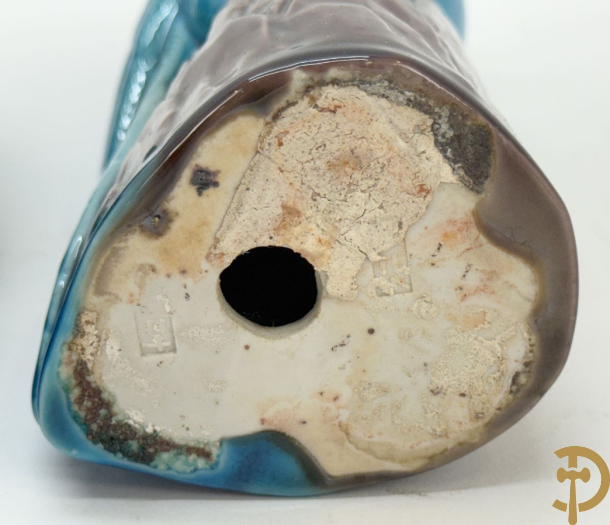 Chinese keramieken wijsgeer met staf + paar papegaaien in meerkleurige keramiek + 2 paar Aziatische keramieken fo-hondjes