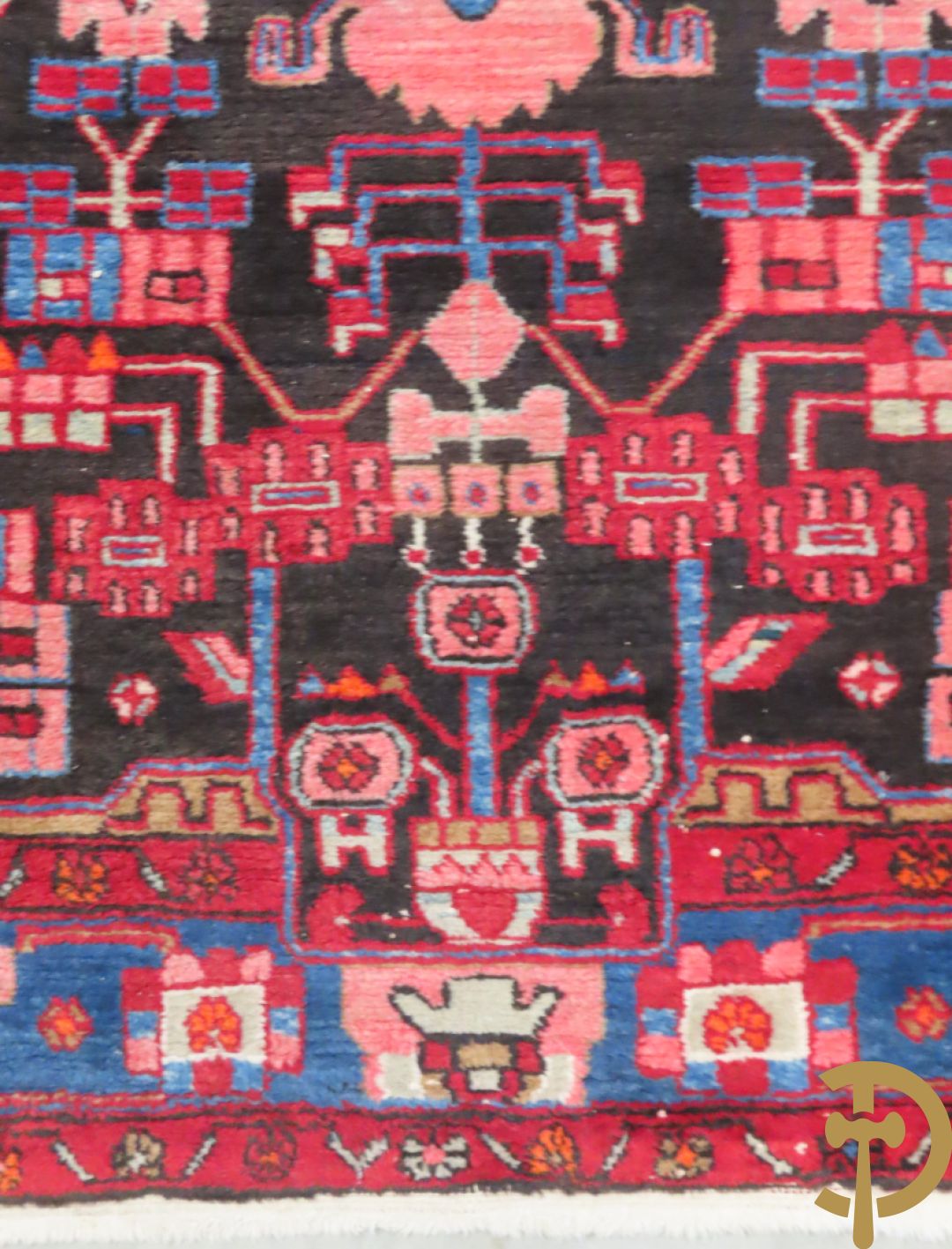 Twee oosterse handgeknoopte tapijten Hamadan