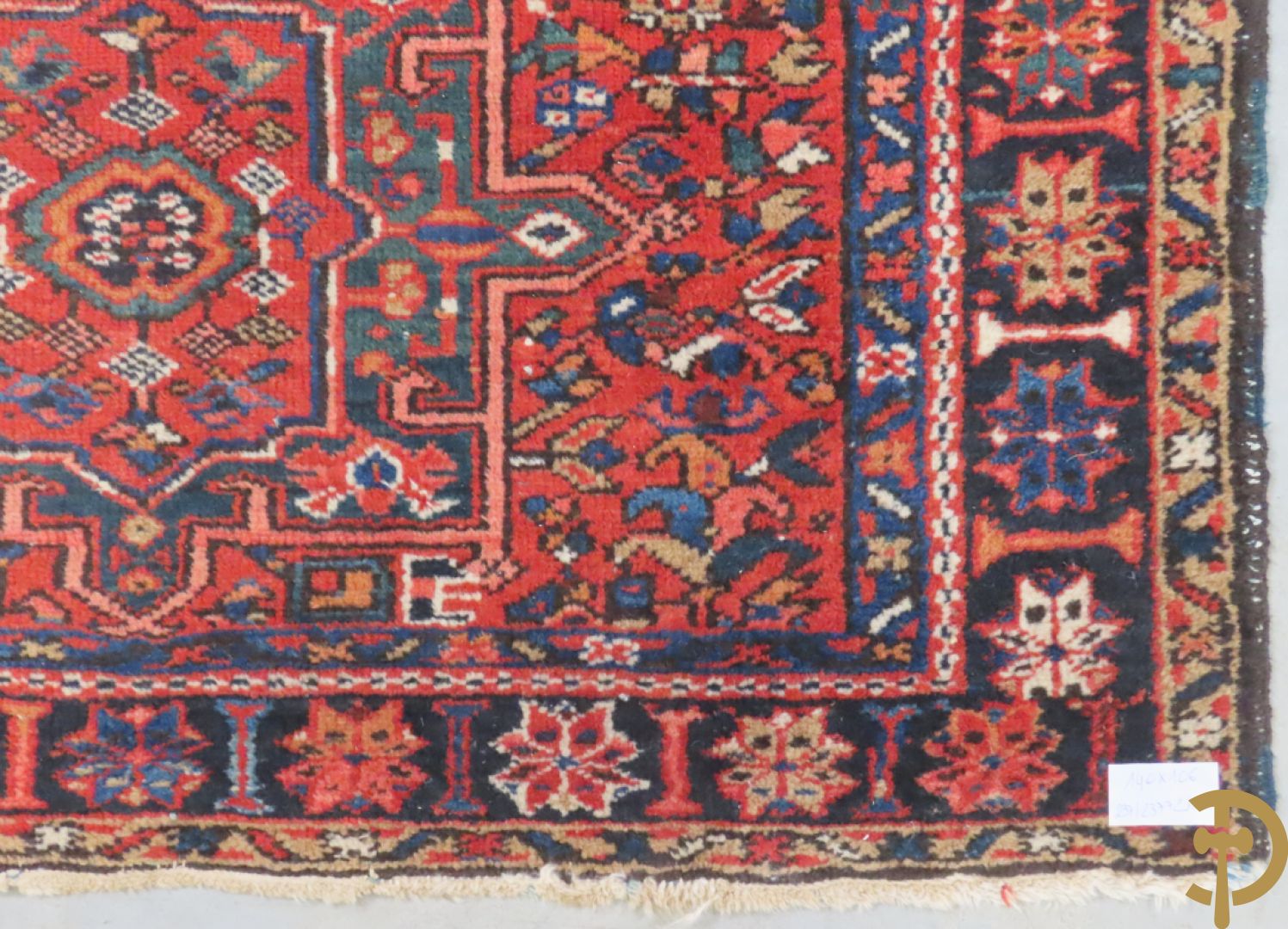 Twee oosterse handgeknoopte tapijten Heriz