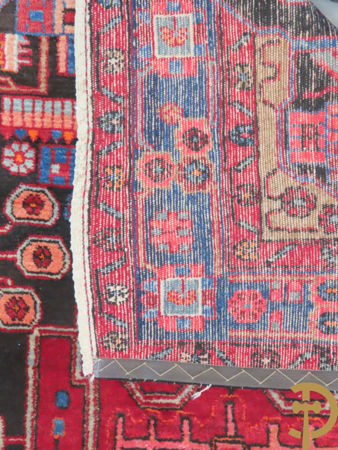 Twee oosterse handgeknoopte tapijten Hamadan