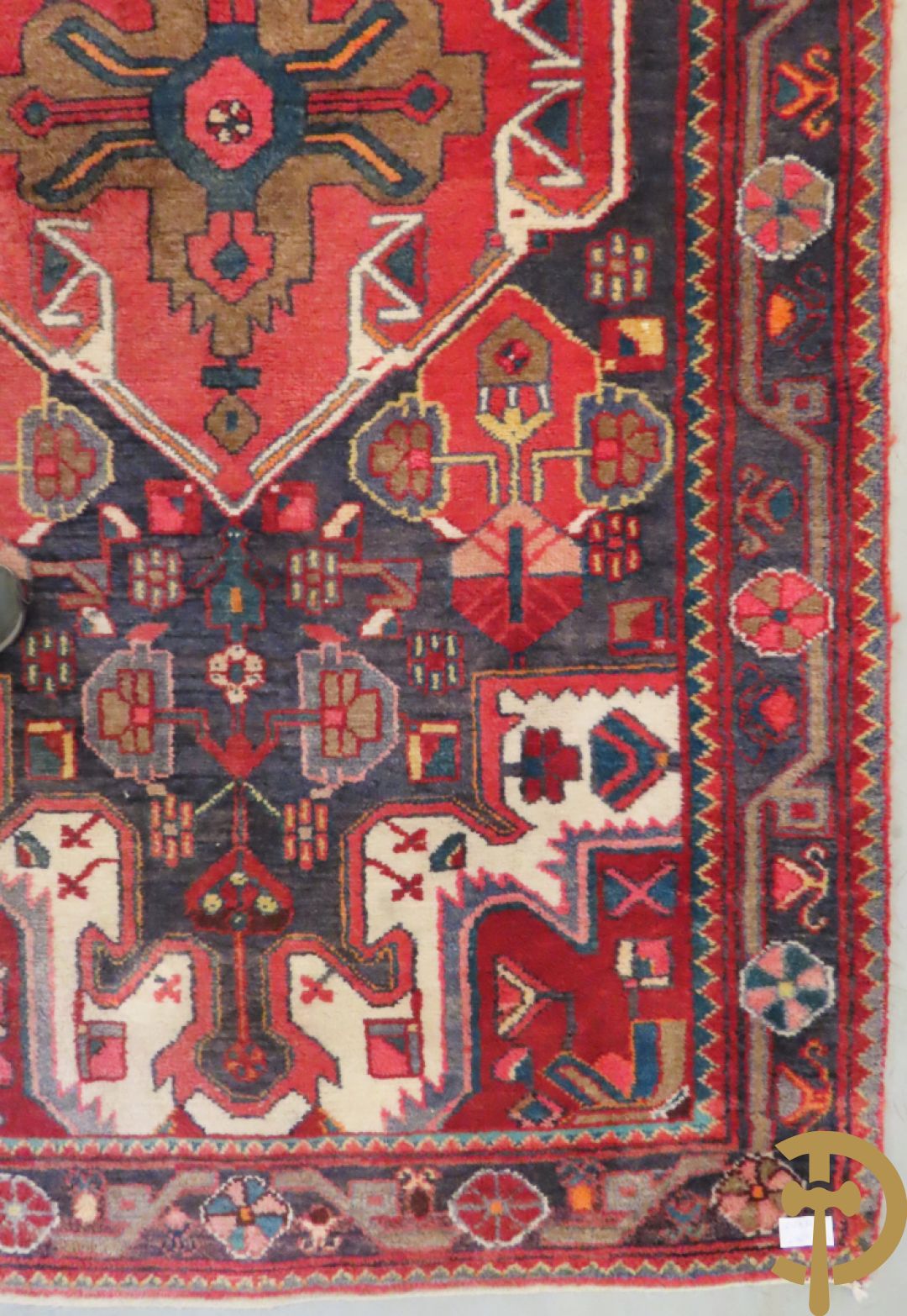 Drie oosterse handgeknoopte tapijten Kaukasus