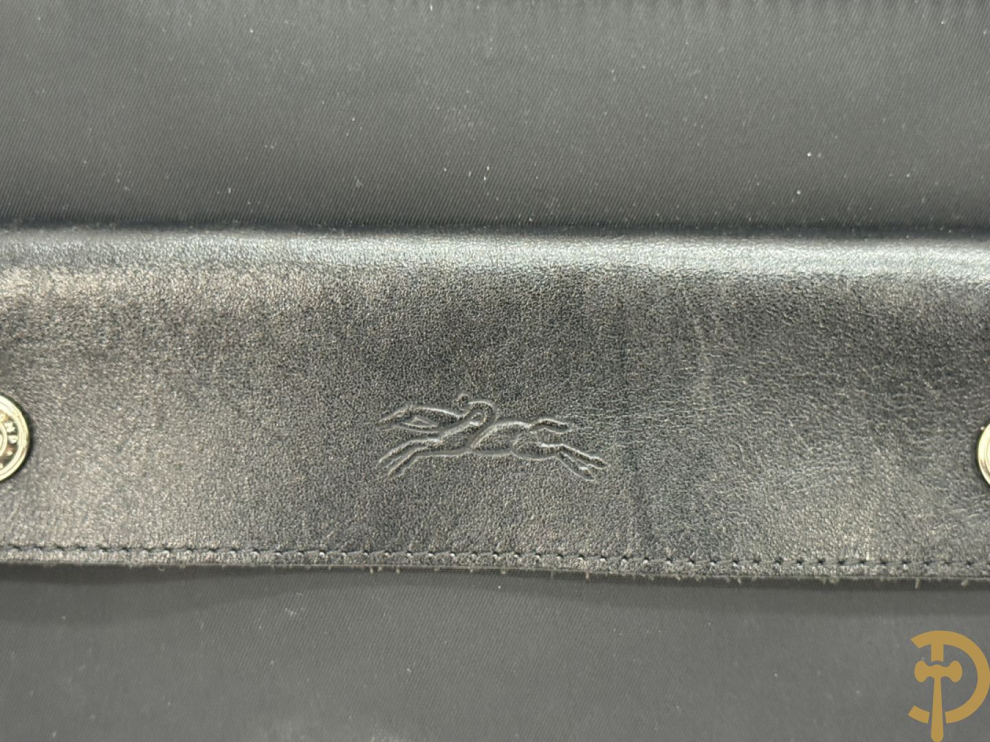 Lederen handtas Longchamp + 2 nylon handtassen Longchamp