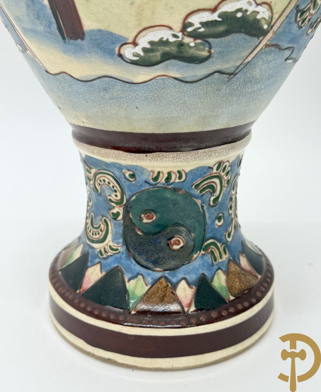 Paar Satsumat vazen met krijgertaferelen