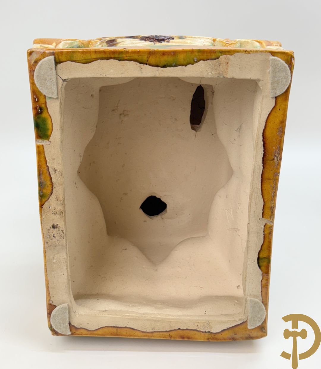 Paar Aziatische geglazuurde Aziatische fo-honden