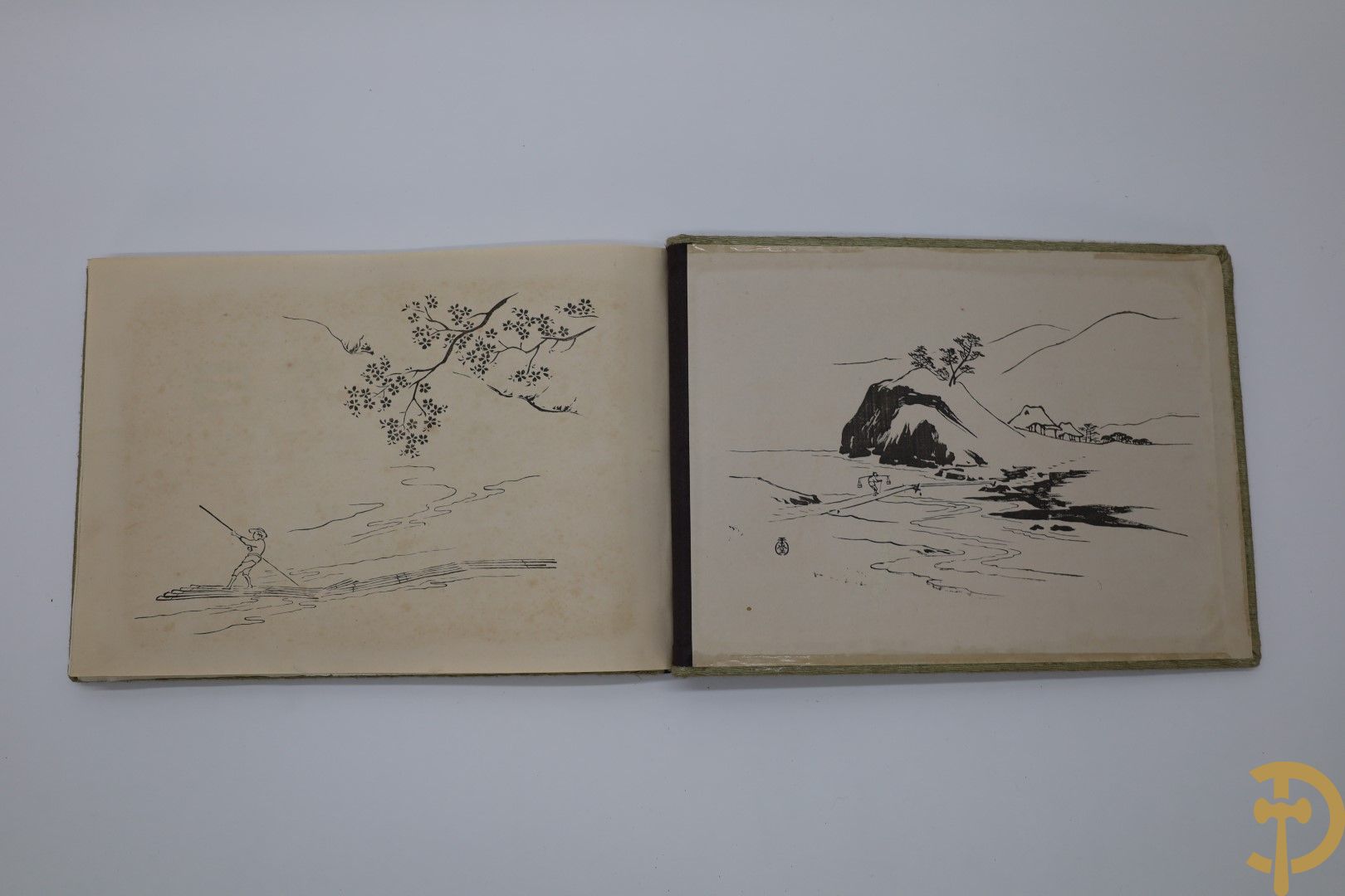 Japans boek, mooi verlucht met houtsnedes 