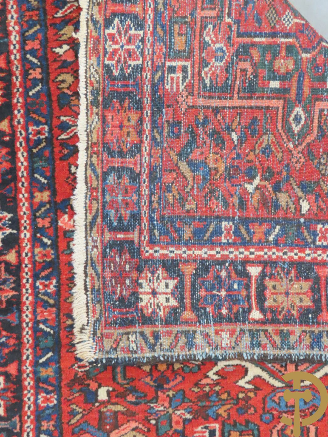 Twee oosterse handgeknoopte tapijten Heriz