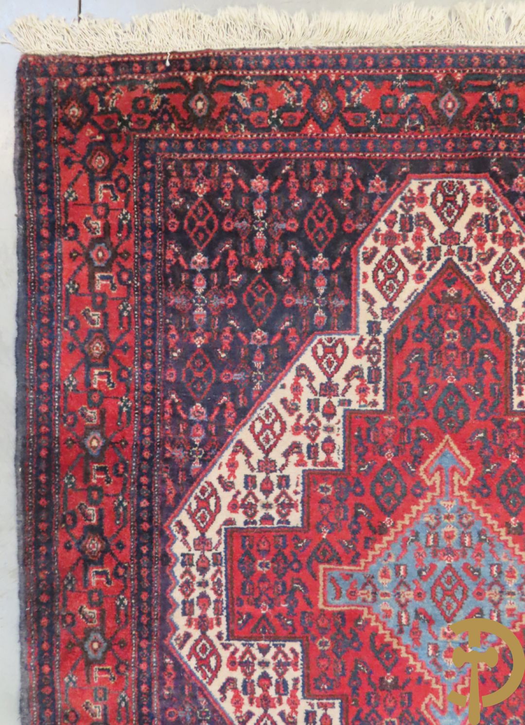 Perzisch handgeknoopt tapijt Senneh + Oosters handgeknoopt Bidjar + Oosters handgeknoopt tapijt Senneh