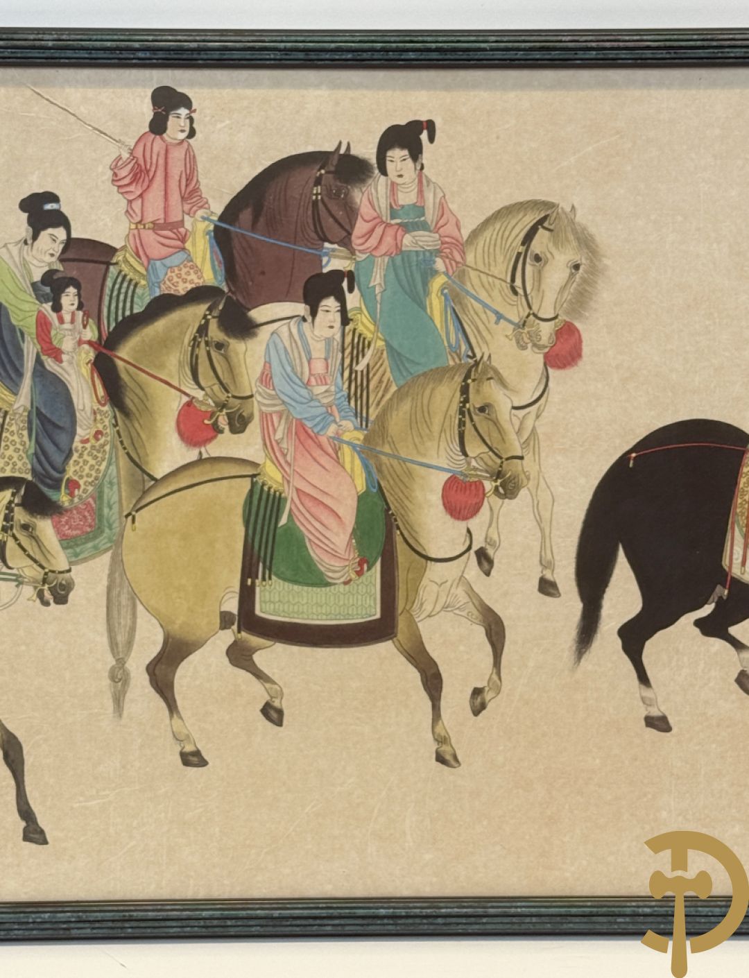 Handbeschilderde Chinese voorstelling 