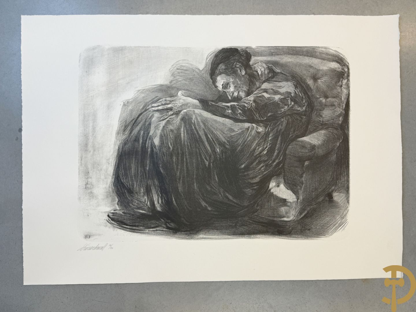 DRIESSCHAERT H. get. Kunstmap met 15 lithografieën met inleidend woord van Gaby Gyselen - 17/40 + DRIESSCHAERT getekend 