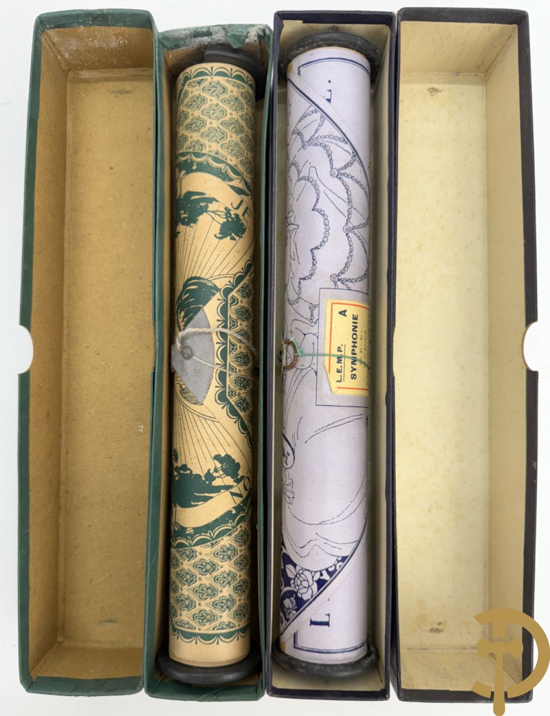 Pianolarollen in doos