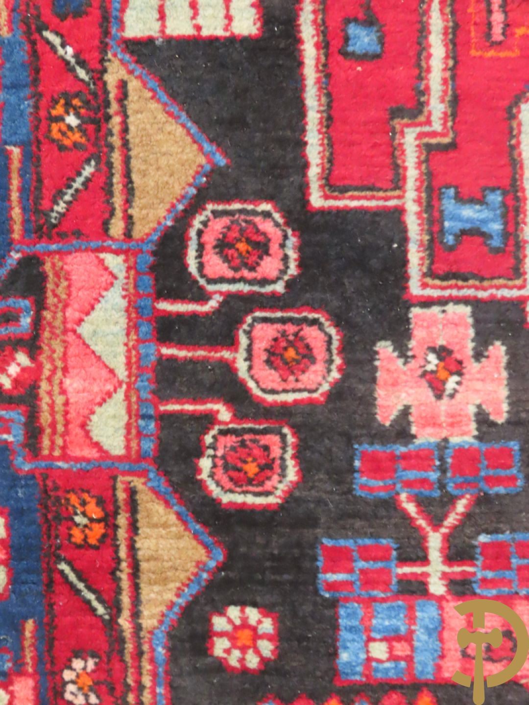 Twee oosterse handgeknoopte tapijten Hamadan