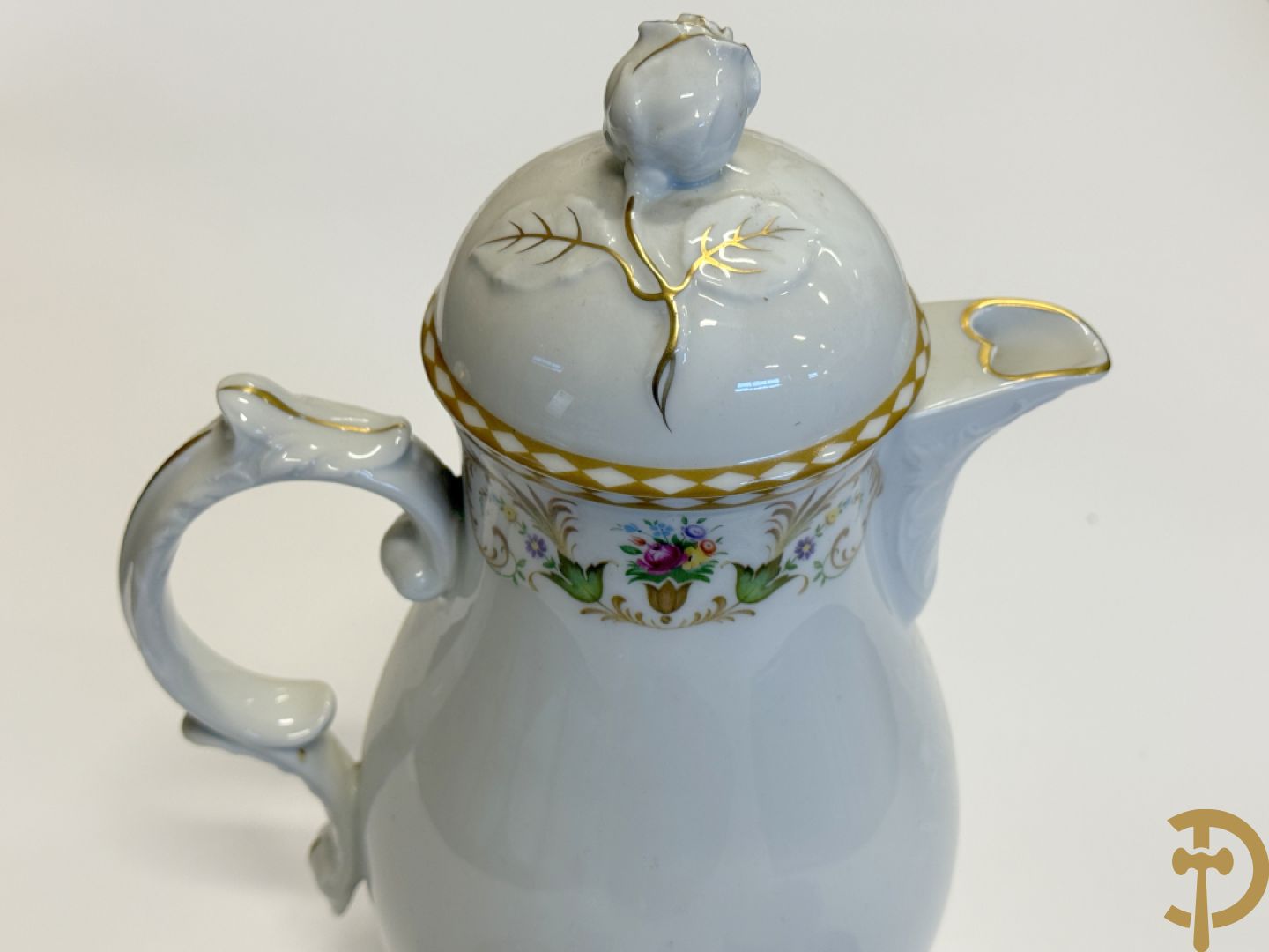 Porseleinen eetservies met bloemendecor, Eschenbach + Porseleinen eet- en koffieservies met gebloemde rand, Fürstenberg