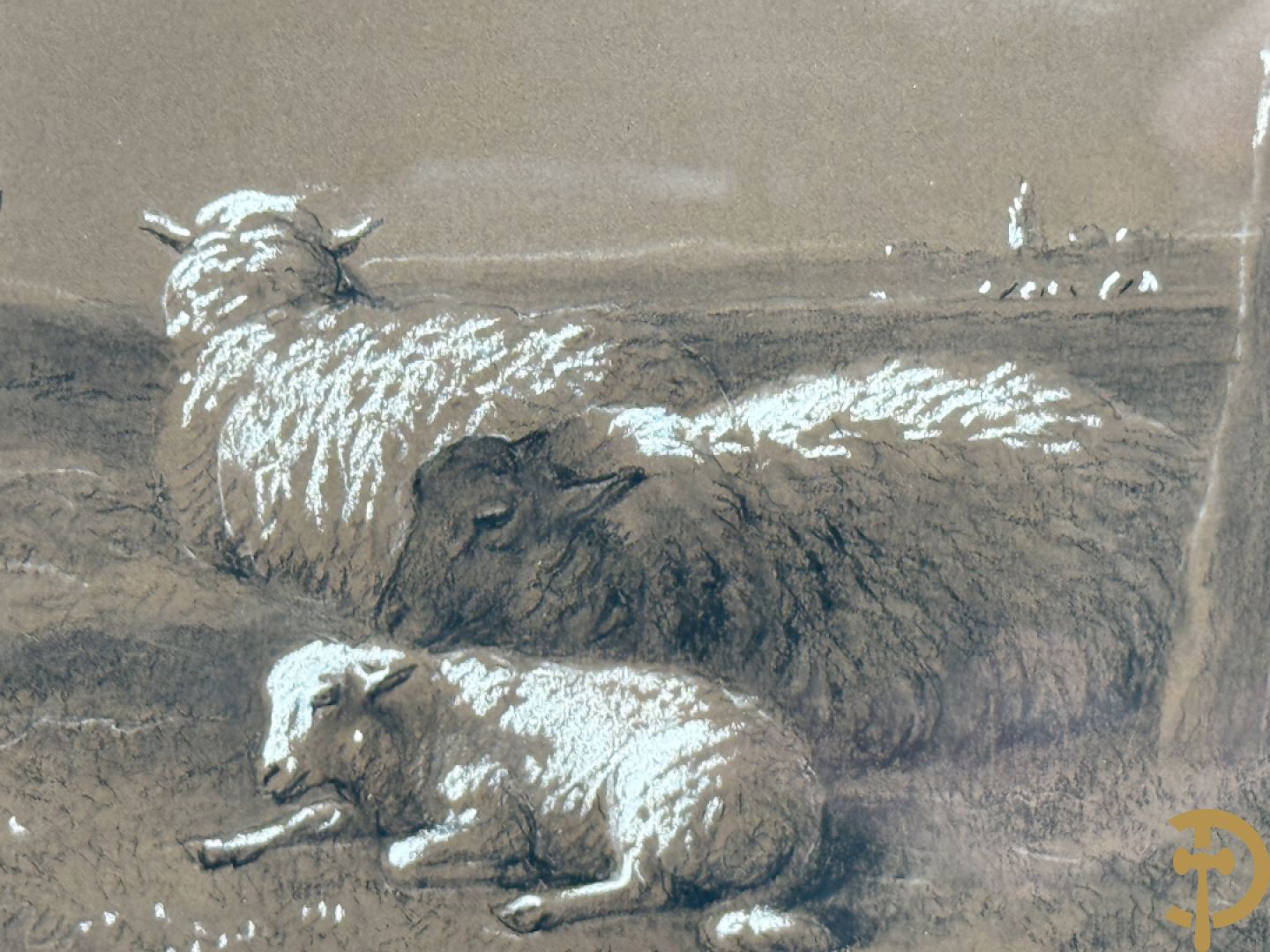 VERBOECKHOVEN Eugène getekend f.1877 