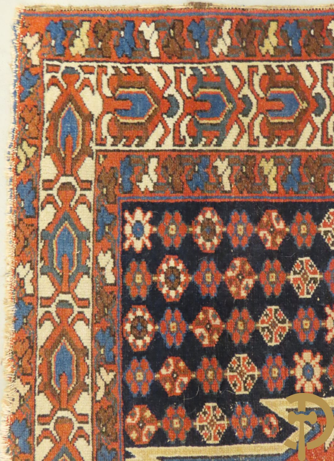 Drie oosterse handgeknoopte tapijten Kaukasus