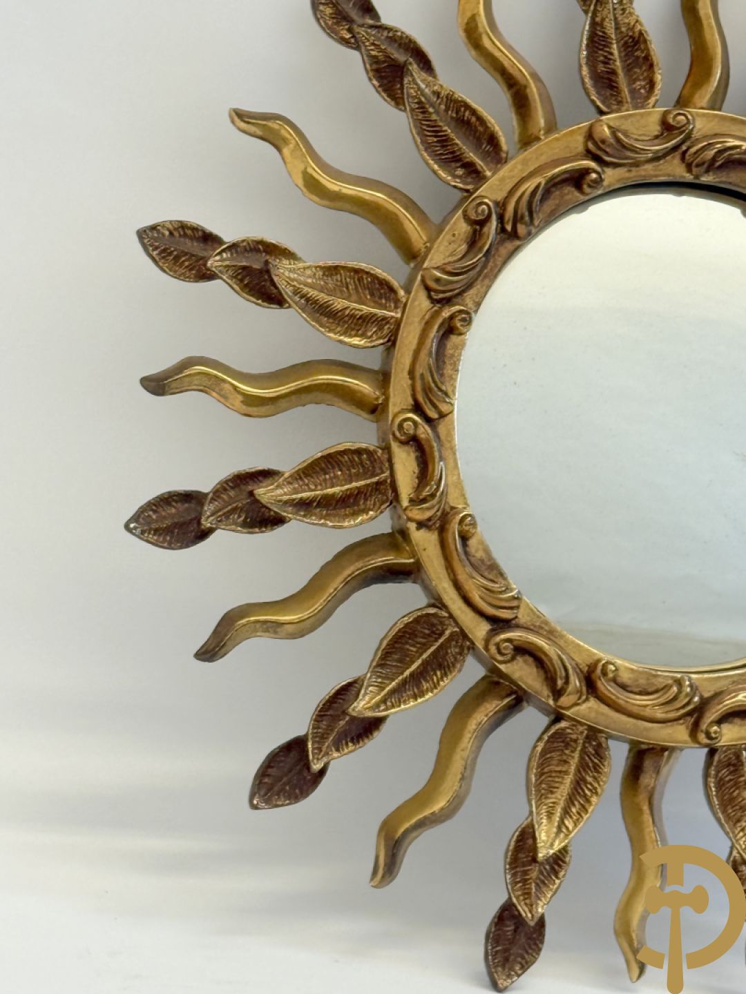 Vintage zonnestraalspiegel, Staluc gemerkt