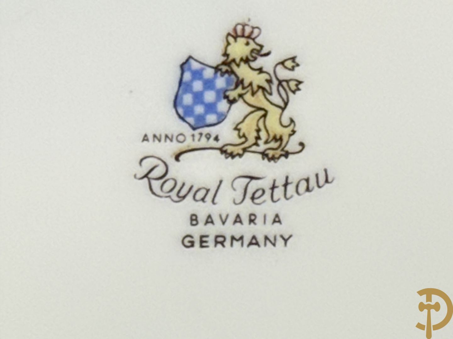 Porseleinen eetservies, Royal Tettau Bavaria Germany
