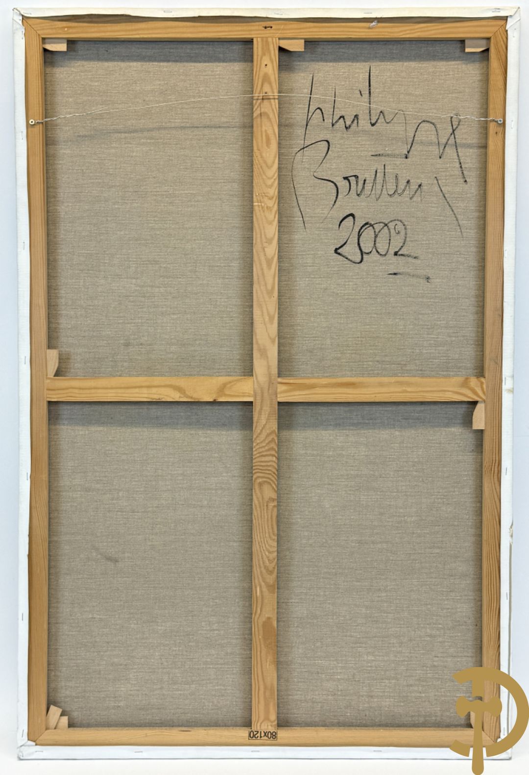 BOUTTENS Philippe getekend verso en gedateerd 2002 