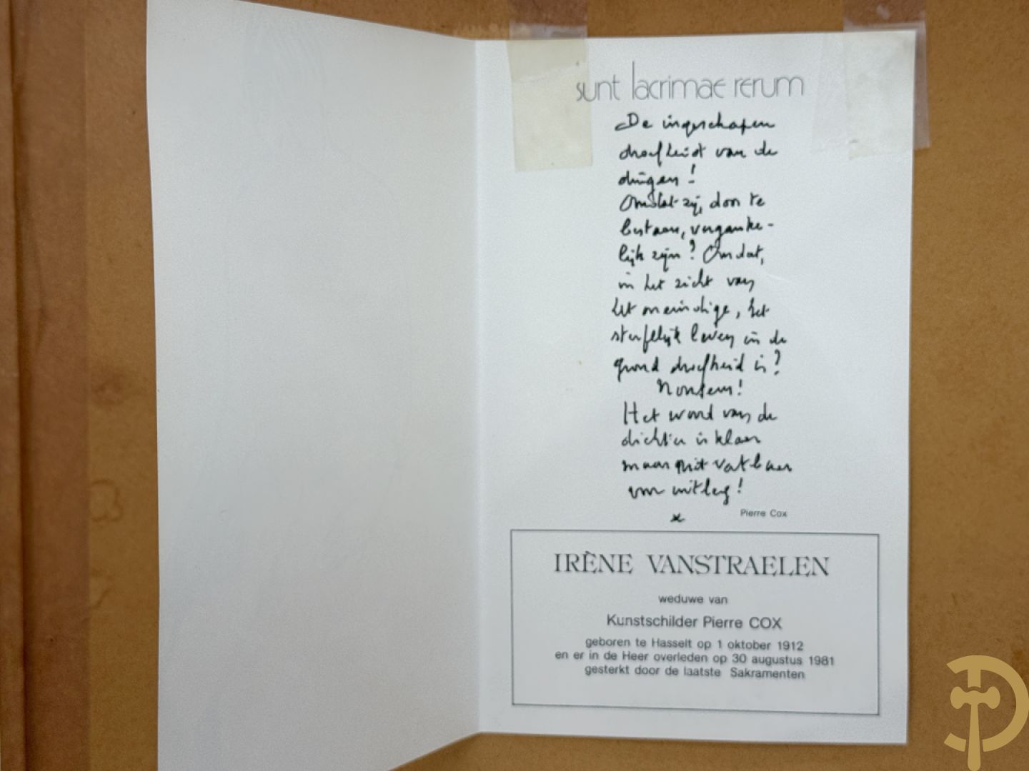 COCX P. (Pierre) getekend 