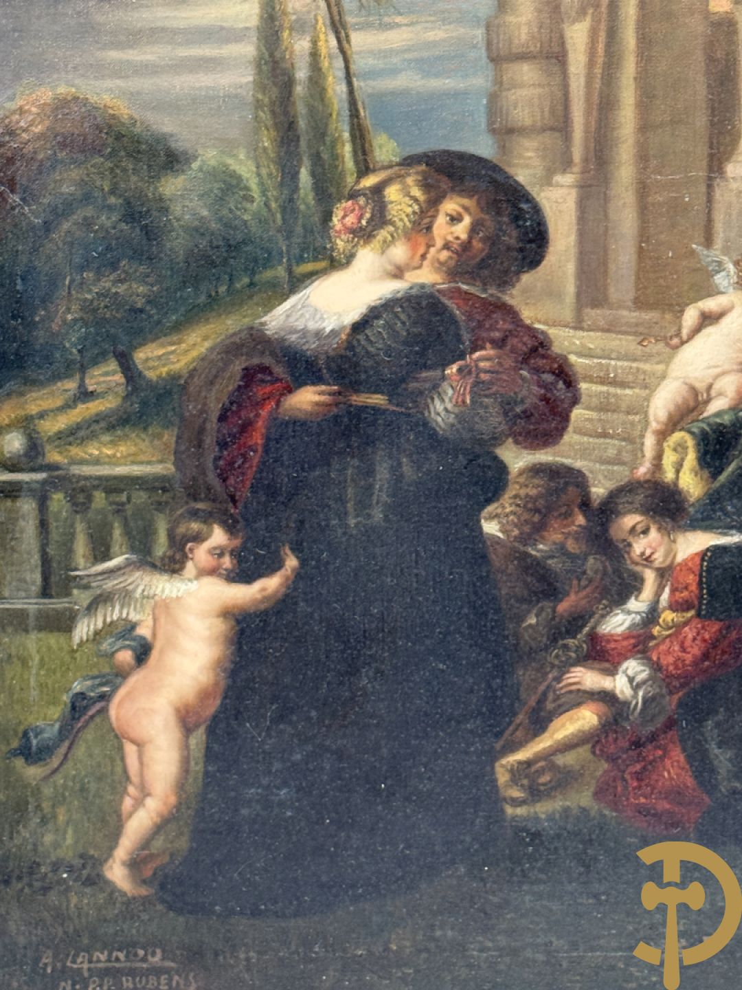 MANNOO A. getekend, naar P.P. Rubens 