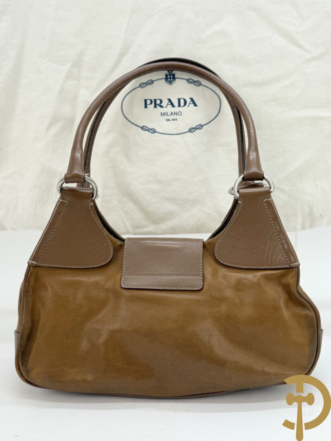 Vintage handtas Prada met bijhorende stofzak