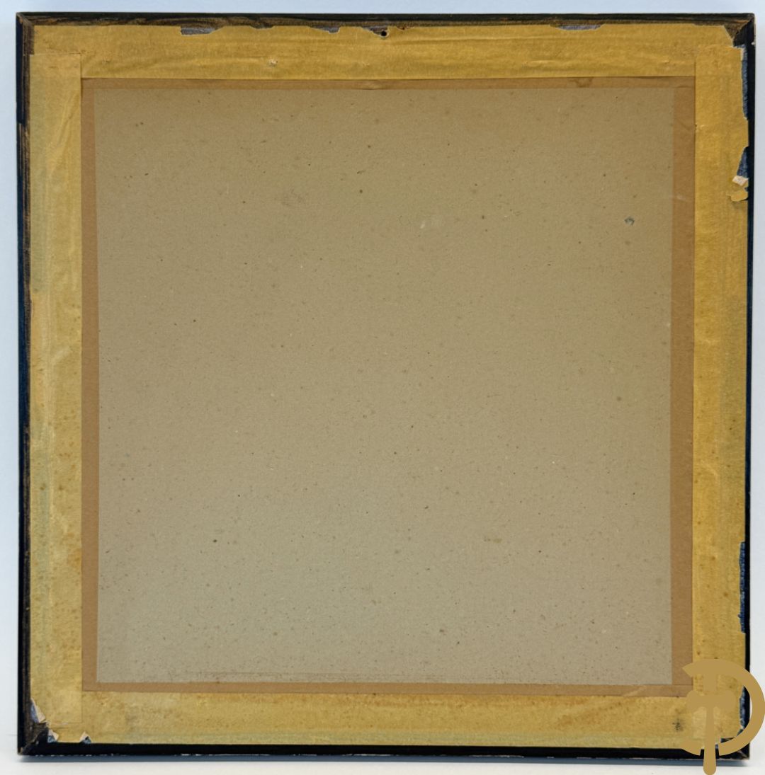 Drie ronde Aziatische zijdeschilderingen + Aziatische zijdeschildering