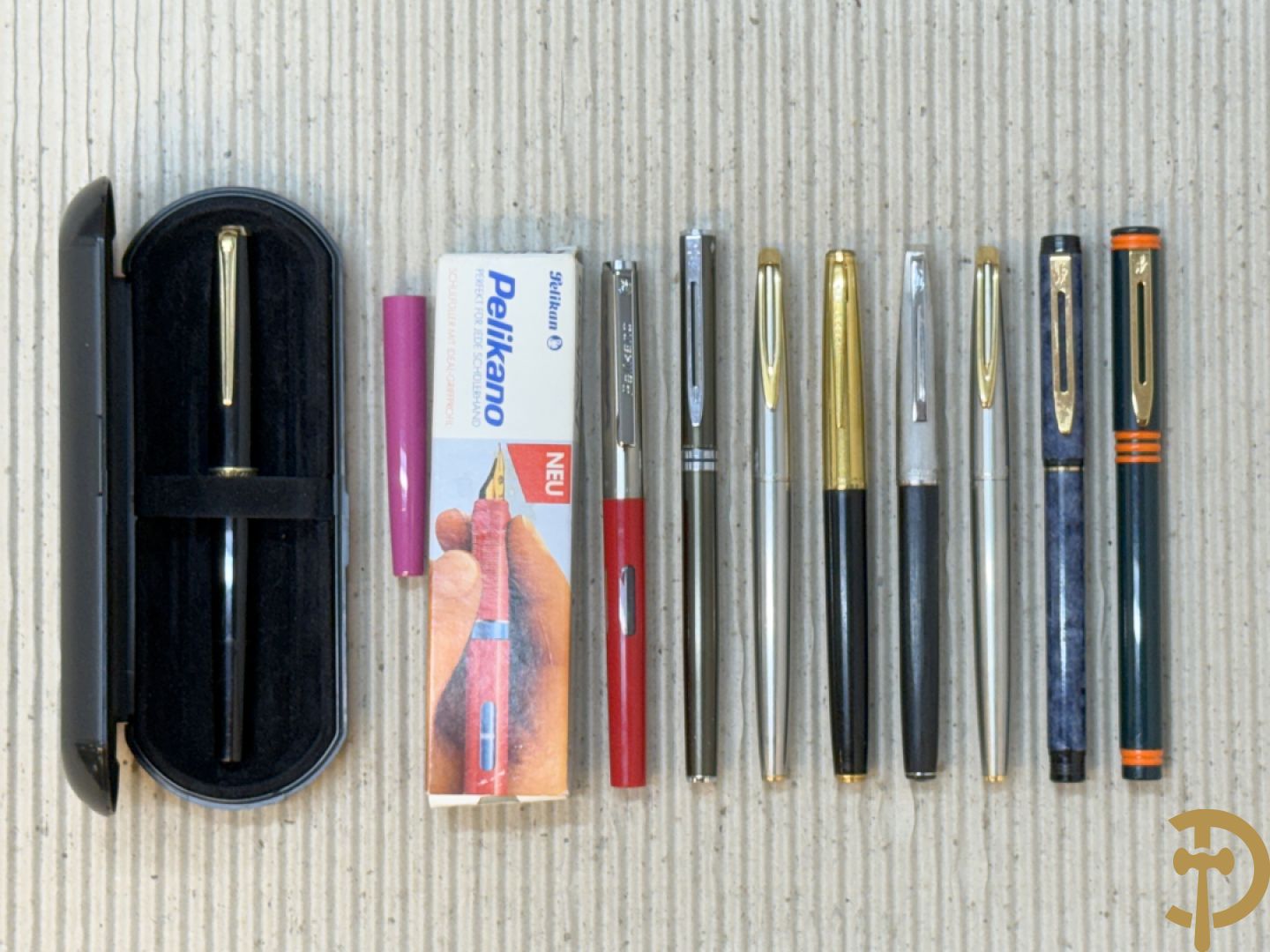 Zeven Waterman vulpennen + 2 Pelikan vulpennen