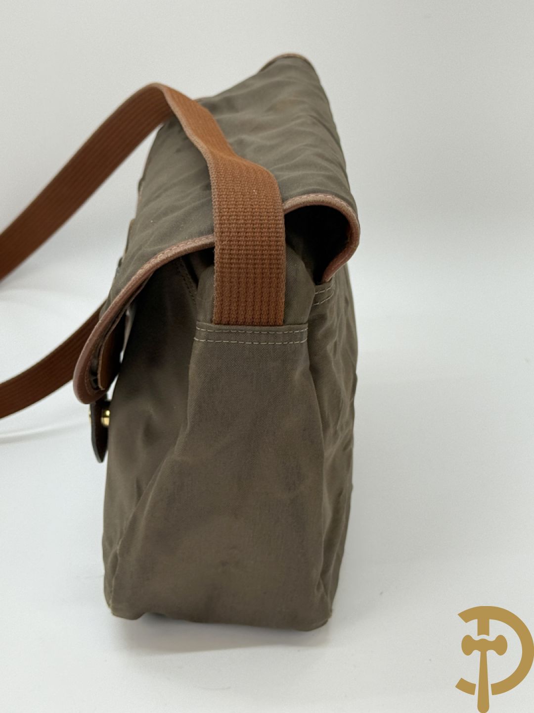 Lederen handtas Longchamp + 2 nylon handtassen Longchamp