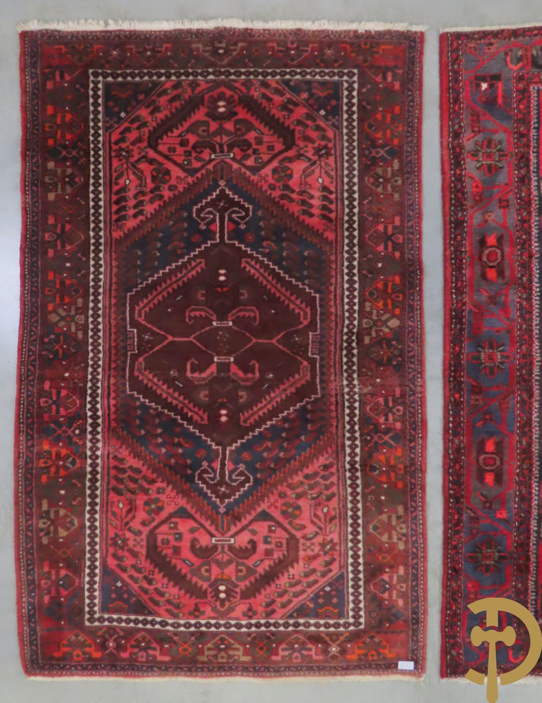 Twee oosterse handgeknoopte tapijten Hamadan