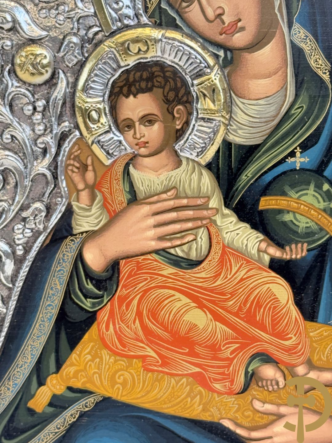 Ikoon met zilveren rizza 