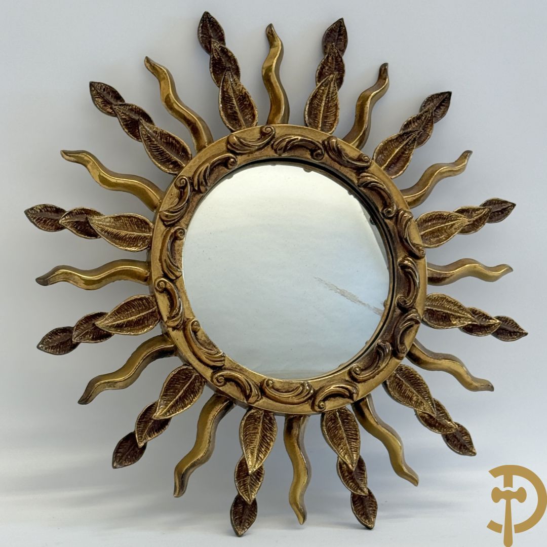 Vintage zonnestraalspiegel, Staluc gemerkt