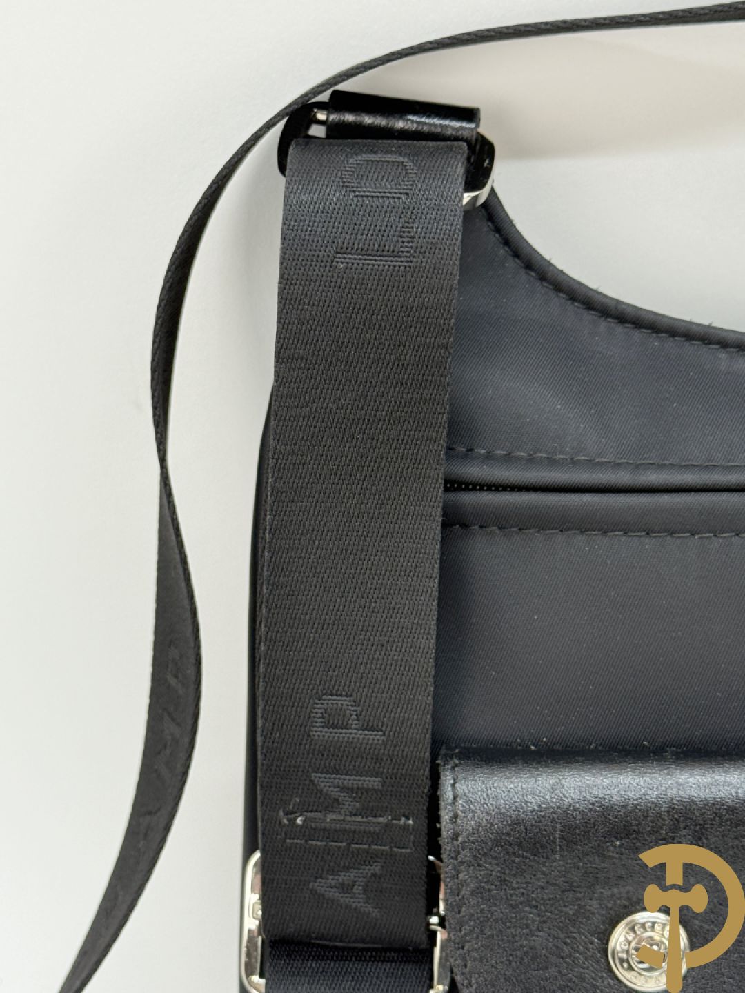 Lederen handtas Longchamp + 2 nylon handtassen Longchamp