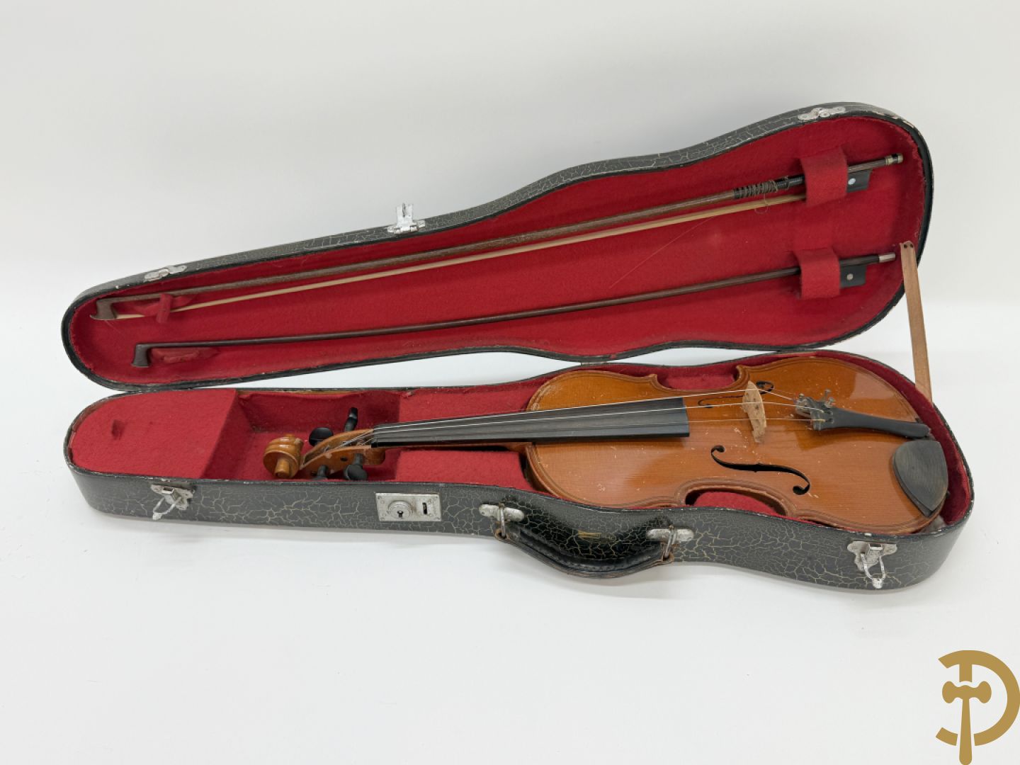 Oude viool, Caspar Da Salo N. Brescia getekend binnenin