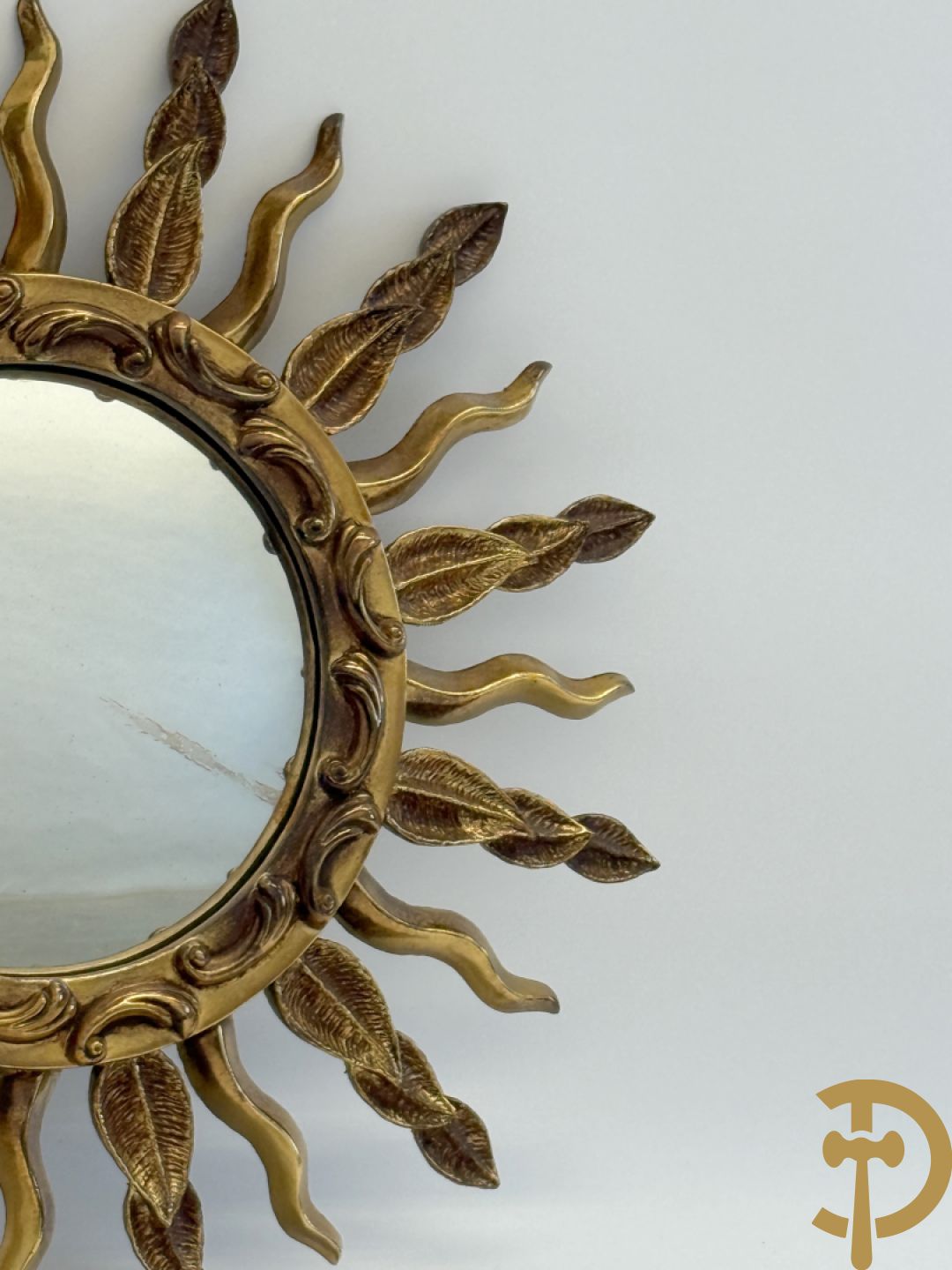 Vintage zonnestraalspiegel, Staluc gemerkt