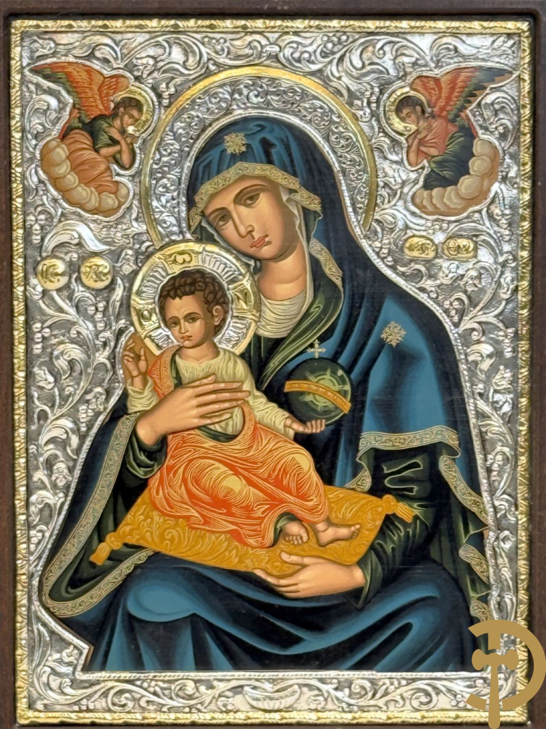 Ikoon met zilveren rizza 