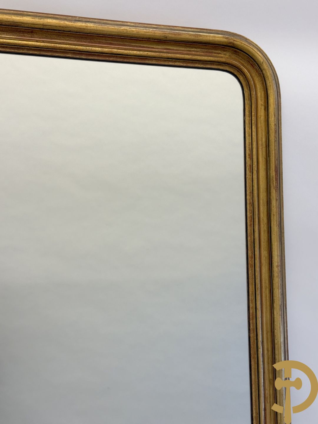 Vergulde Louis Philippe stijl spiegel