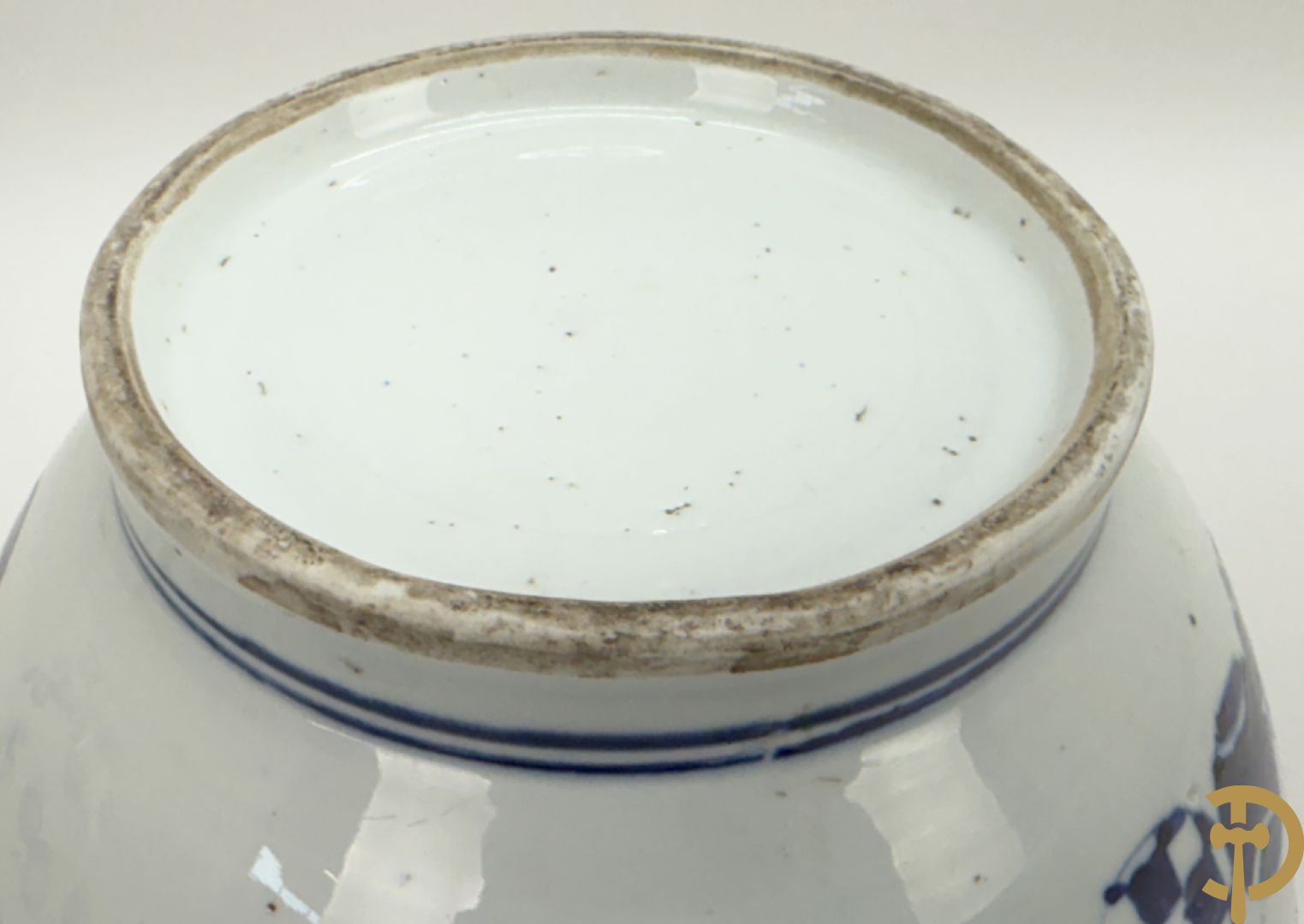 Paar blauw/witte Chinese gemberpotten