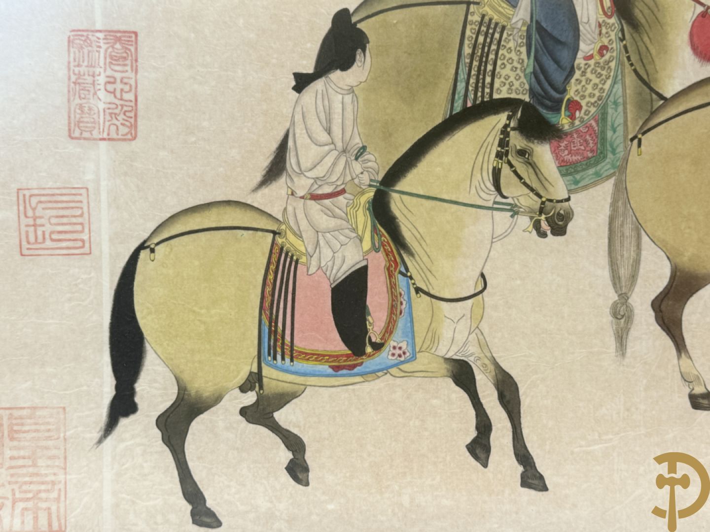 Handbeschilderde Chinese voorstelling 