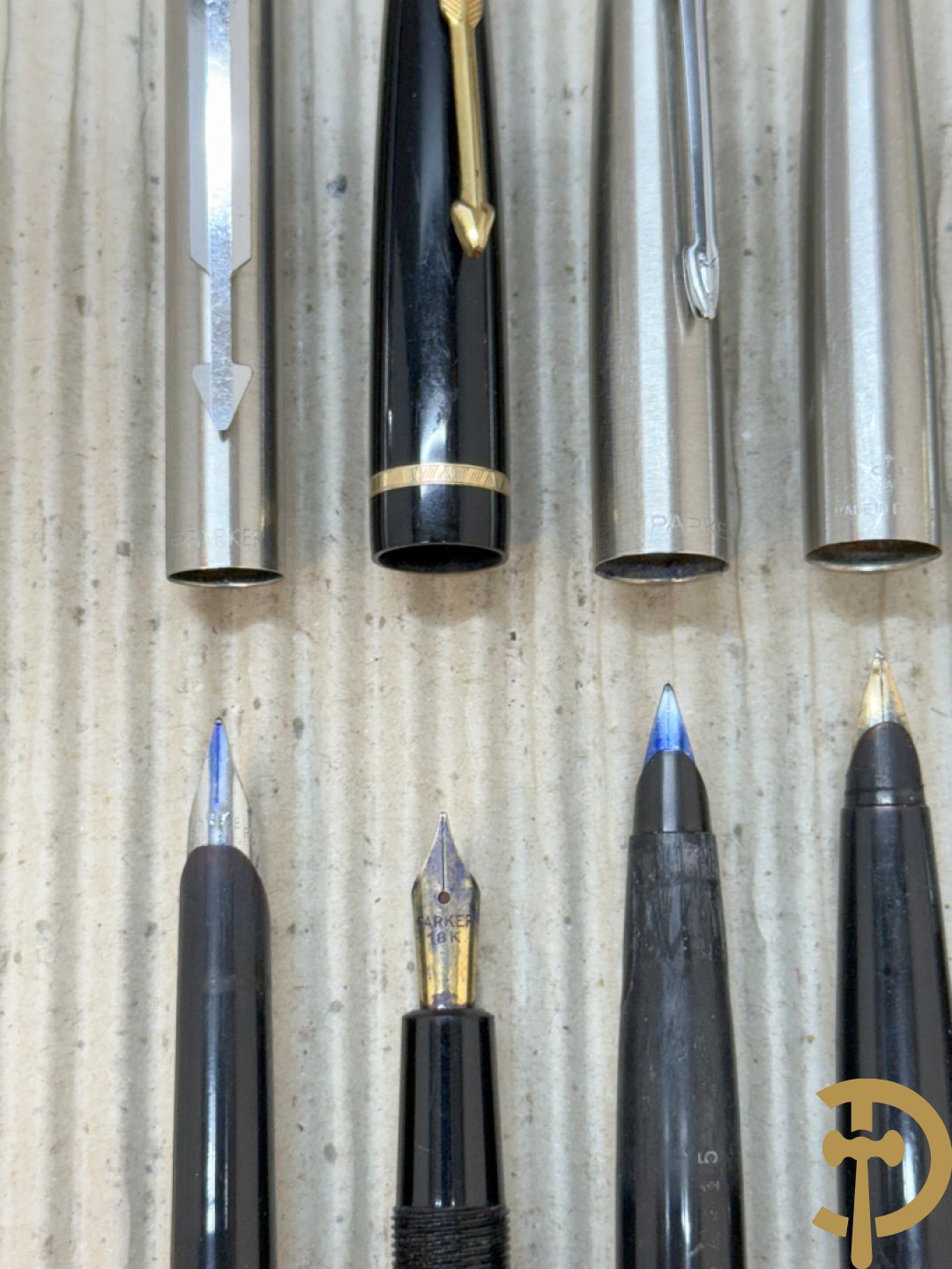 Zeven vulpennen Parker