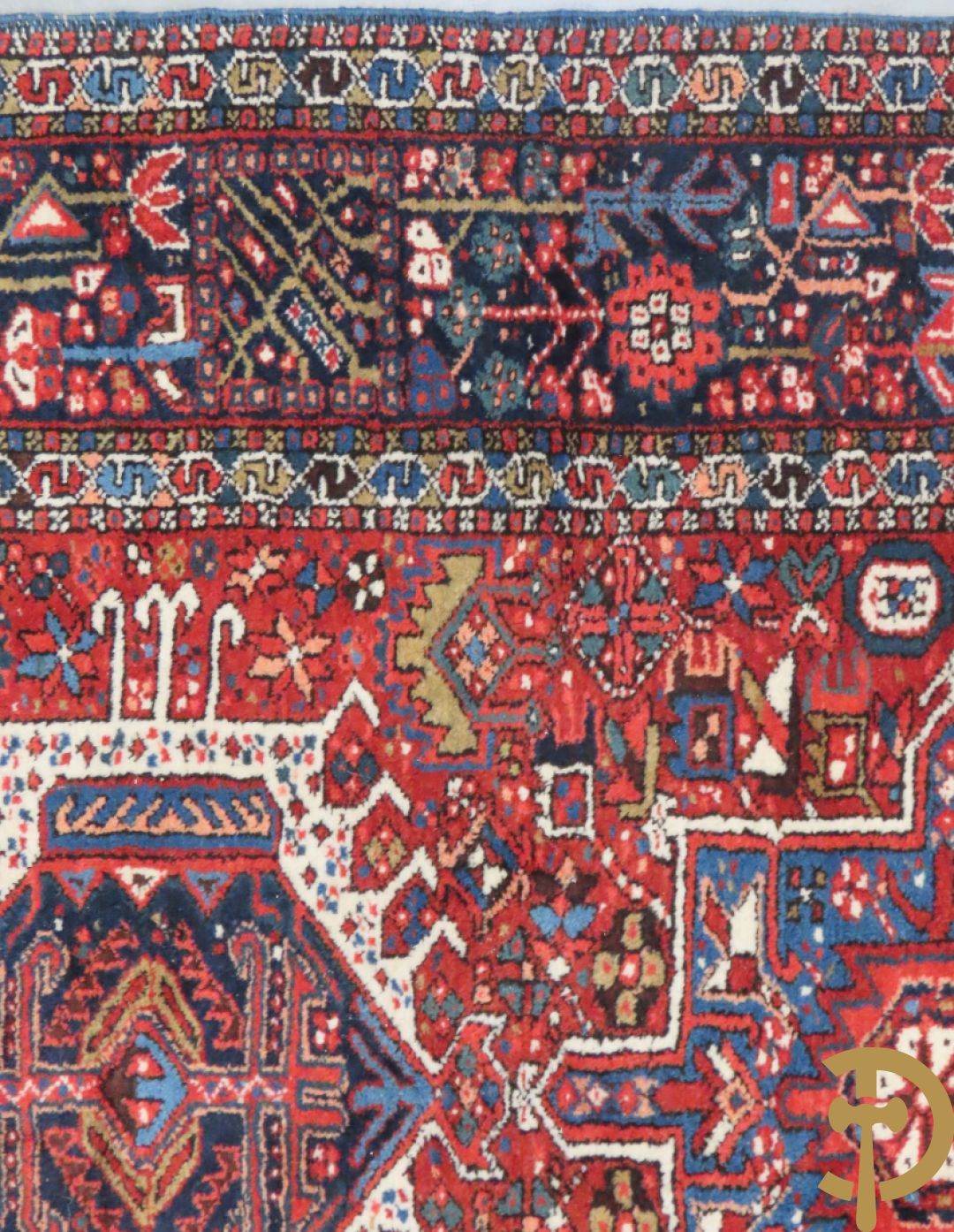 Twee oosterse handgeknoopte tapijten Heriz