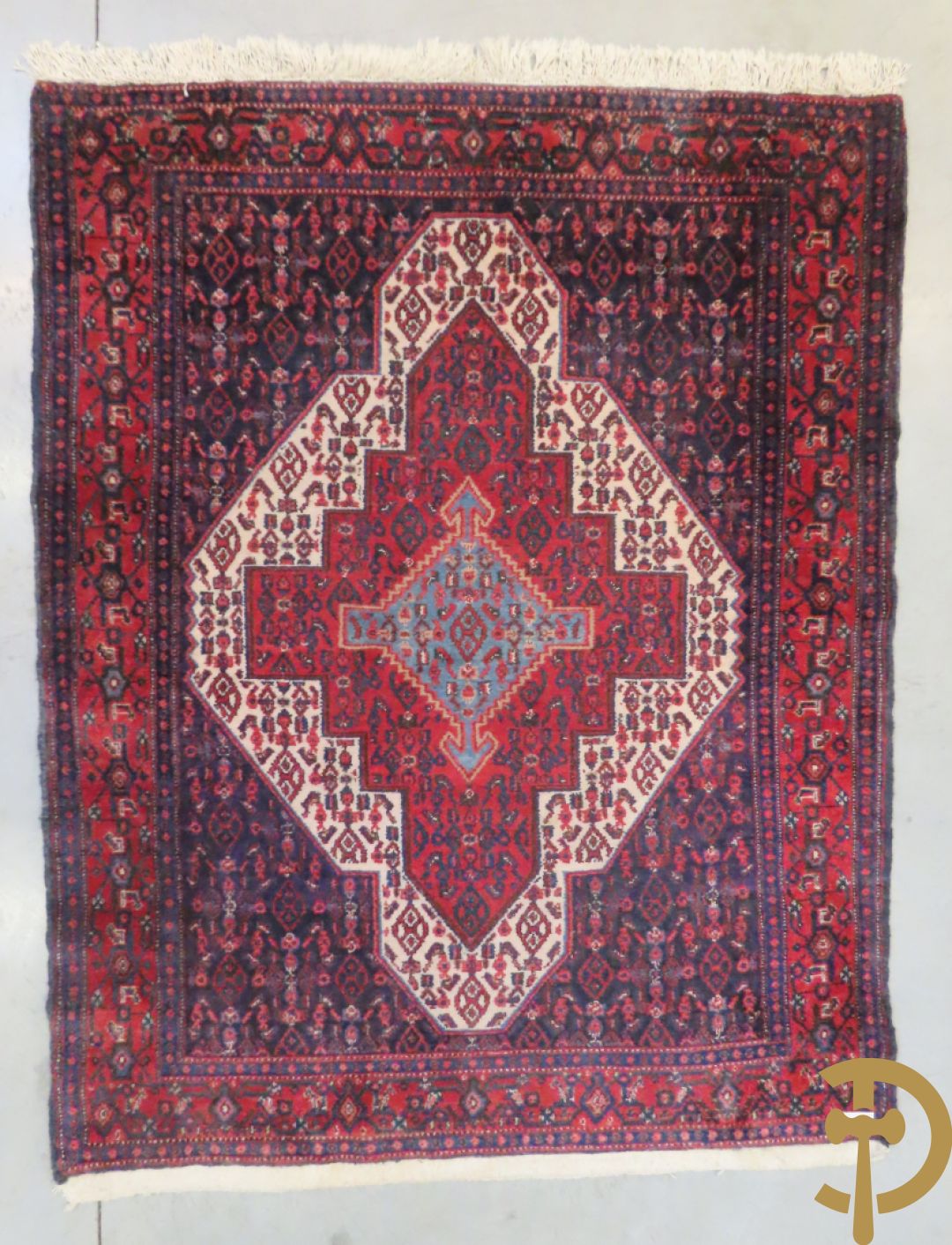 Perzisch handgeknoopt tapijt Senneh + Oosters handgeknoopt Bidjar + Oosters handgeknoopt tapijt Senneh