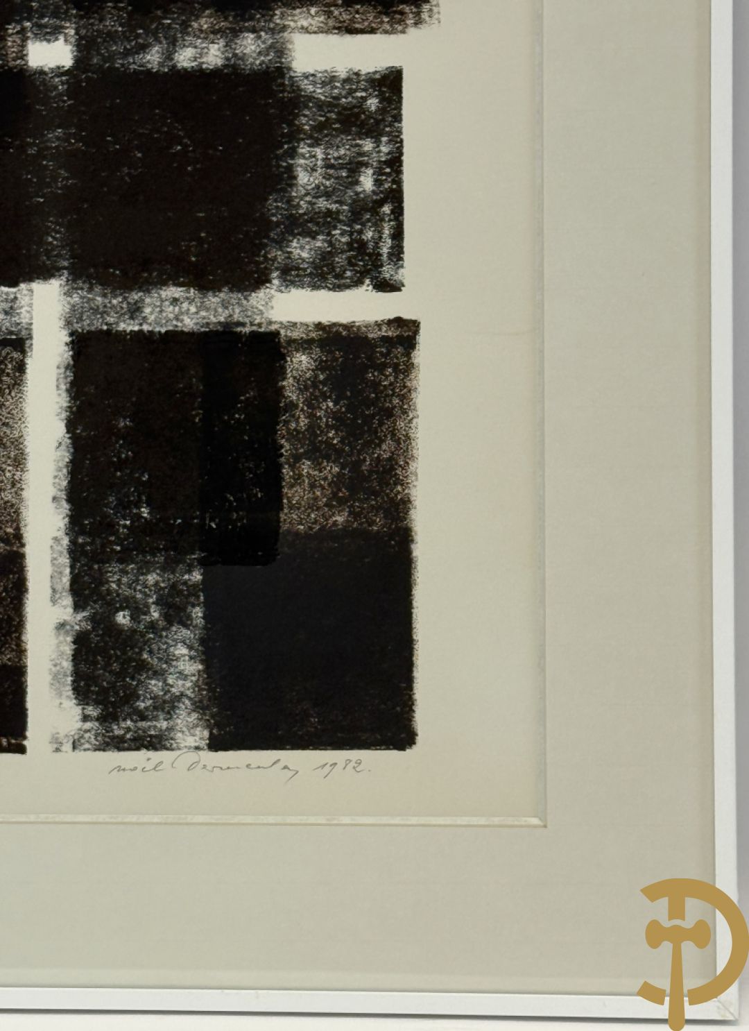 VERMEULEN NOËL getekend 1982 - drieluik acrylverf op papier