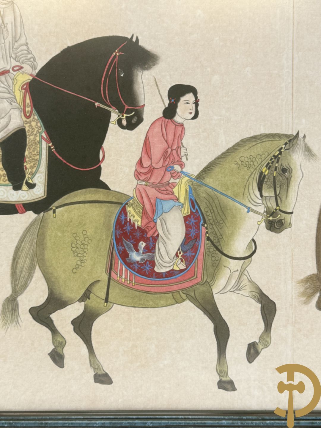 Handbeschilderde Chinese voorstelling 